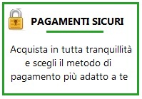 pagamenti sicuri , scegli tu il metodo di pagamento più comodo per le tue esigenze